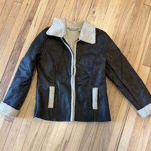 St. John's Bay Teddy Bomber Jacket